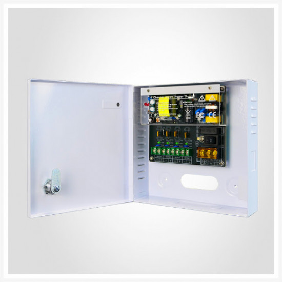 Захранващ блок 12V/10A 16 изхода метална кутия - ANDGOOD SIWD1216-16C