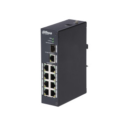 Layer 2 индустриален суич, 8 x RJ45 порта + 1 x UPLINK + 1 x SFP порт - DAHUA PFS3110-8T