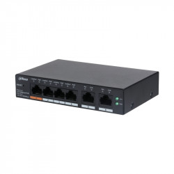 6 портов мрежов комутатор управляем с 4 PoE - DAHUA CS4006-4ET-60