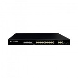 PoE мрежов суич, 16 порта + 4 uplink + 2 SFP, гигабитов - Comelit IPSWP22N01A