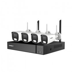 Wi-Fi комплект, NVR, 4 булет IP камери 5 MP, HDD 1 TB - Comelit WIKIT004S05NA