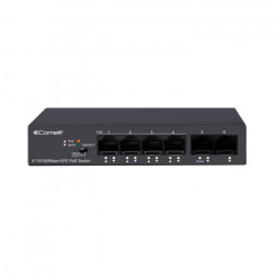 PoE мрежов суич, 4 порта + 2 uplink (10/100 Mbps) - Comelit IPSWP06N100A