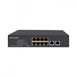 PoE мрежов суич, 8 порта + 2 uplink (10/100 Mbps) - Comelit IPSWP08N100A