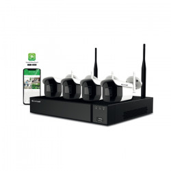 Wi-Fi комплект, NVR, 4 булет IP камери 2 MP, HDD 1 TB - Comelit WIKIT004S02NB