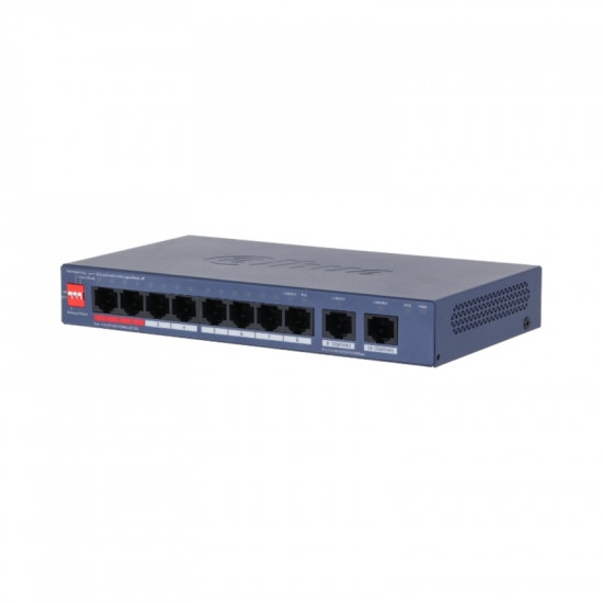 10 портов Гигабитов PoE мрежов комутатор L2 - DAHUA CS4010-8GT-60