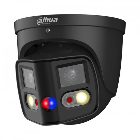IP камера 8MP панорамна 180° DUO Full-color черна - DAHUA IPC-PDW3849-A180-E2-AS-PV-0280B-Black